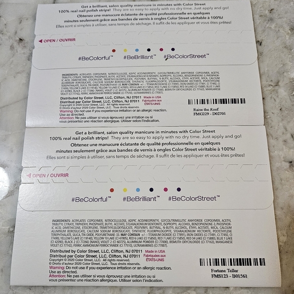 Color Street Nail Polish Strips - 2 Sets - Raise The Roof & Fortune Teller - Picture 2 of 2